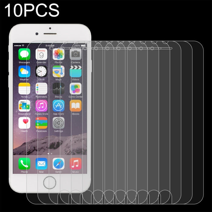 10 PCS para iPhone 8/7 0.26mm 9H Dureza superficial 2.5D Película de pantalla no completa de vidrio templado a prueba de explosiones