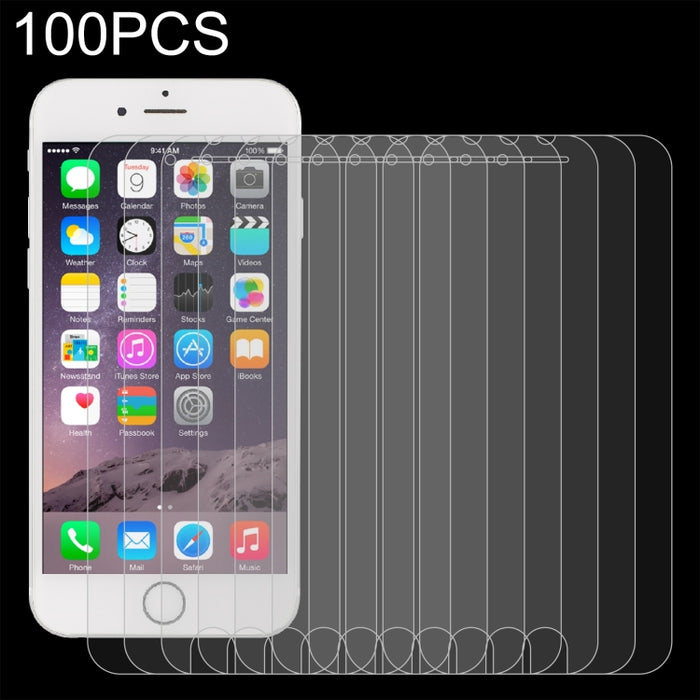 100 PCS para iPhone 8/7/6/6S 0,26 mm 9H Dureza superficial 2.5D Película de pantalla no completa de vidrio templado a prueba de explosiones