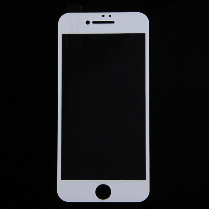 Para iPhone 7 Protector de pantalla de impresión de seda 0,26 mm 9H Dureza superficial 2.5D Película de pantalla de vidrio templado a prueba de explosiones