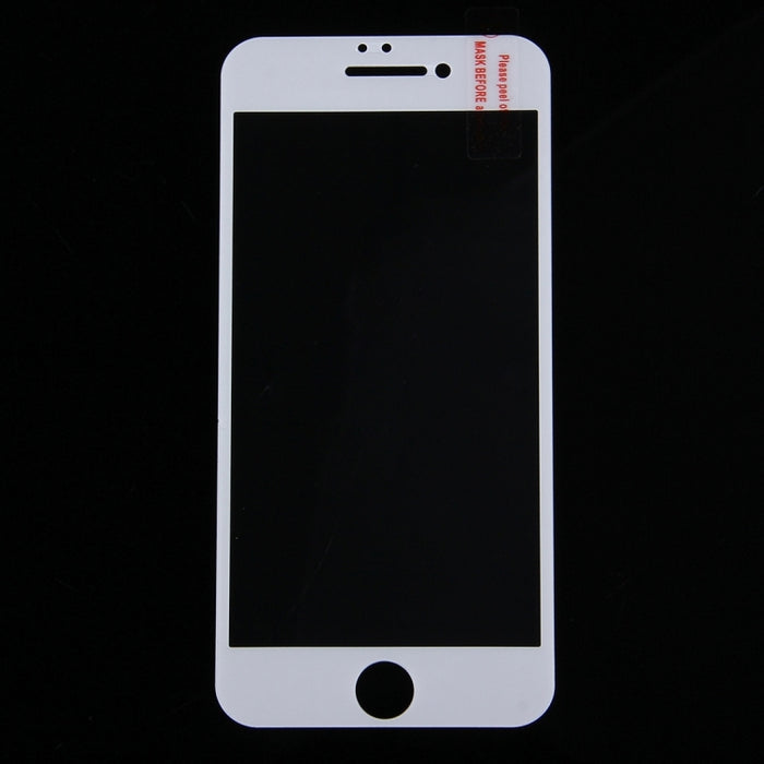 Para iPhone 7 Protector de pantalla de impresión de seda 0,26 mm 9H Dureza superficial 2.5D Película de pantalla de vidrio templado a prueba de explosiones