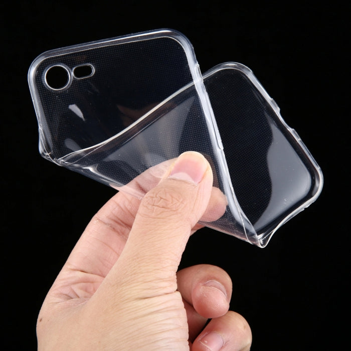 Para iPhone SE 2020/8/7 Funda protectora de TPU transparente ultrafina de 0,75 mm