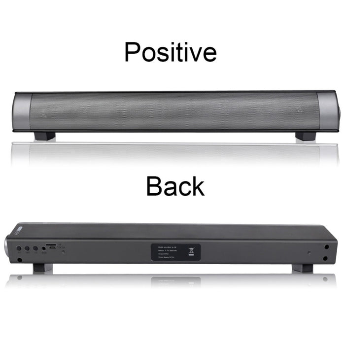 Barra de sonido LP-08 (CE0152) Reproductor de MP3 USB Altavoz de barra de sonido inalámbrico Bluetooth 2.1CH con control remoto