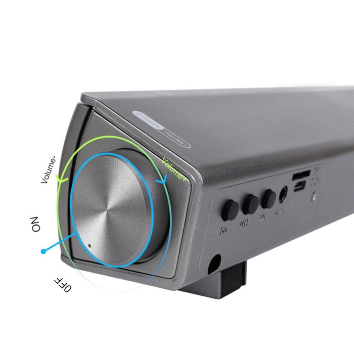 Barra de sonido LP-08 (CE0152) Reproductor de MP3 USB Altavoz de barra de sonido inalámbrico Bluetooth 2.1CH con control remoto