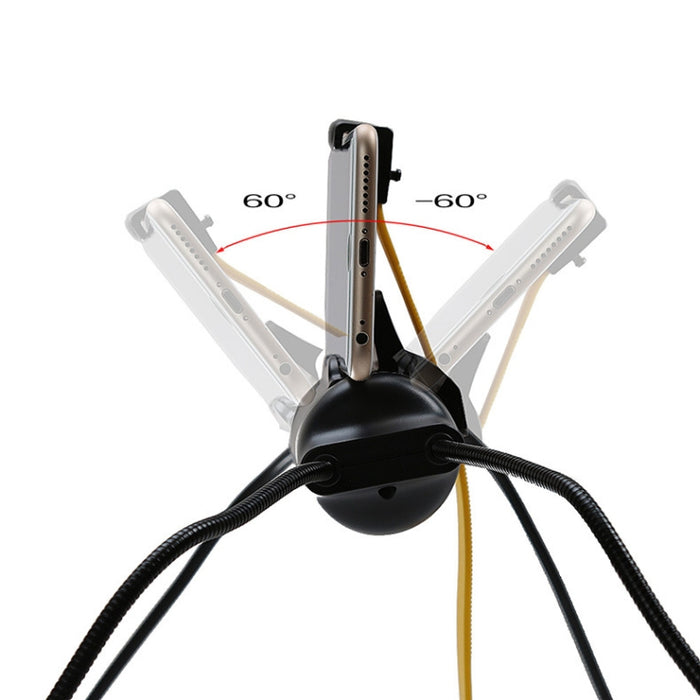 Soporte para teléfono con soporte perezoso ajustable con ángulo de visión T-S2