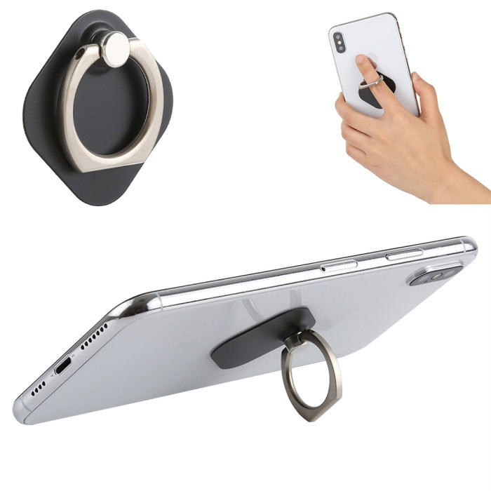 Soporte metálico para teléfono con anillo para iPad, iPhone, Galaxy, Huawei, Xiaomi, LG, HTC y otros teléfonos inteligentes