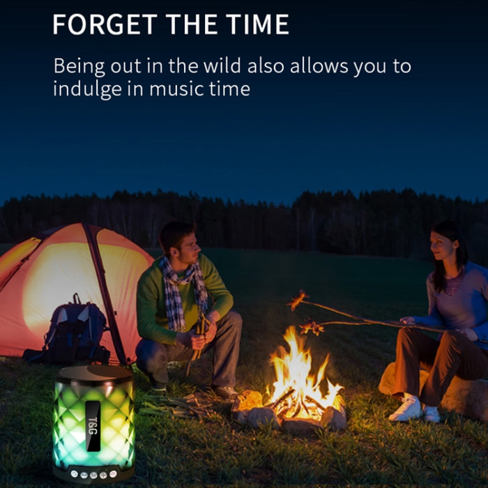 T&G TG155 Bluetooth 4.2 Mini Altavoz Bluetooth Inalámbrico Portátil con Luces de Colores
