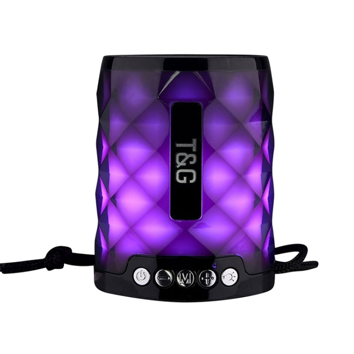 T&G TG155 Bluetooth 4.2 Mini Altavoz Bluetooth Inalámbrico Portátil con Luces de Colores