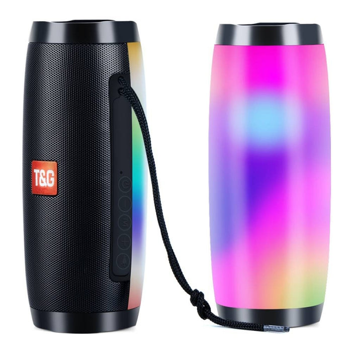 T&G TG157 Bluetooth 4.2 Mini Altavoz Bluetooth Inalámbrico Portátil con Melodía Luces Coloridas