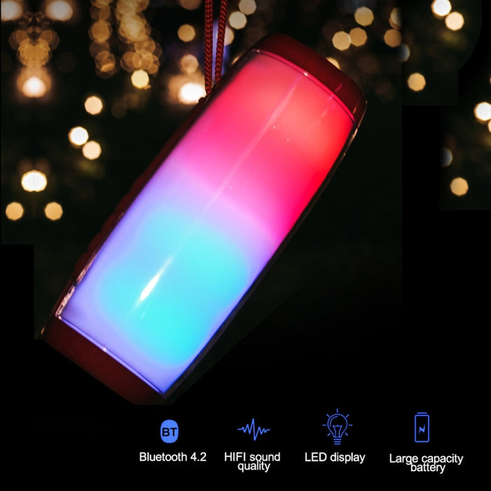 T&G TG157 Bluetooth 4.2 Mini Altavoz Bluetooth Inalámbrico Portátil con Melodía Luces Coloridas