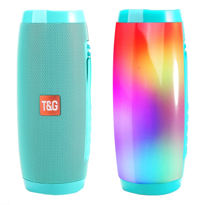 T&G TG157 Bluetooth 4.2 Mini Altavoz Bluetooth Inalámbrico Portátil con Melodía Luces Coloridas