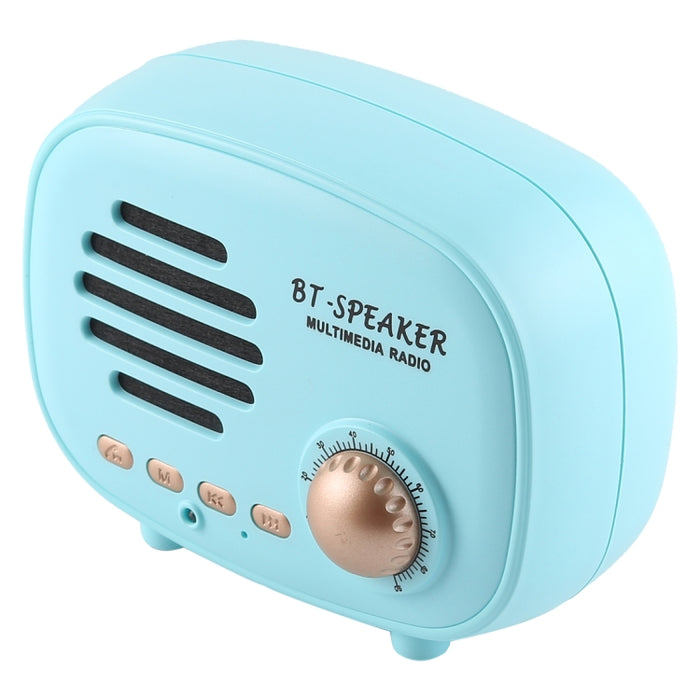 Q108 Mini Altavoz Bluetooth Inalámbrico Retro, Soporte Manos Libres/Tarjeta TF/disco U/FM