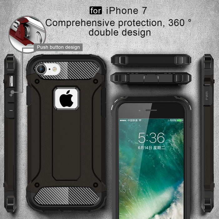 Para iPhone 7 Armor TPU + PC Estuche para teléfono combinado