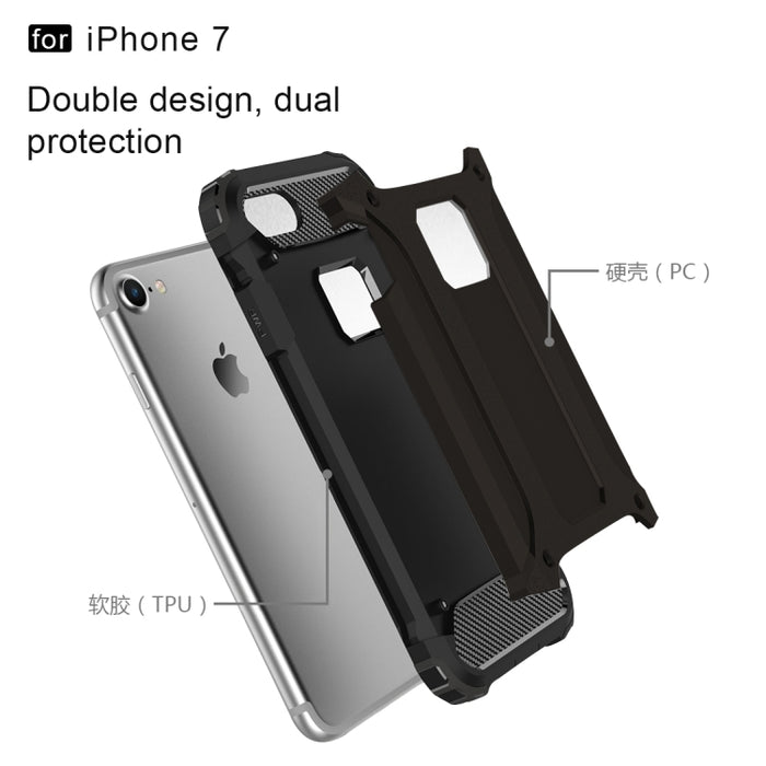 Para iPhone 7 Armor TPU + PC Estuche para teléfono combinado