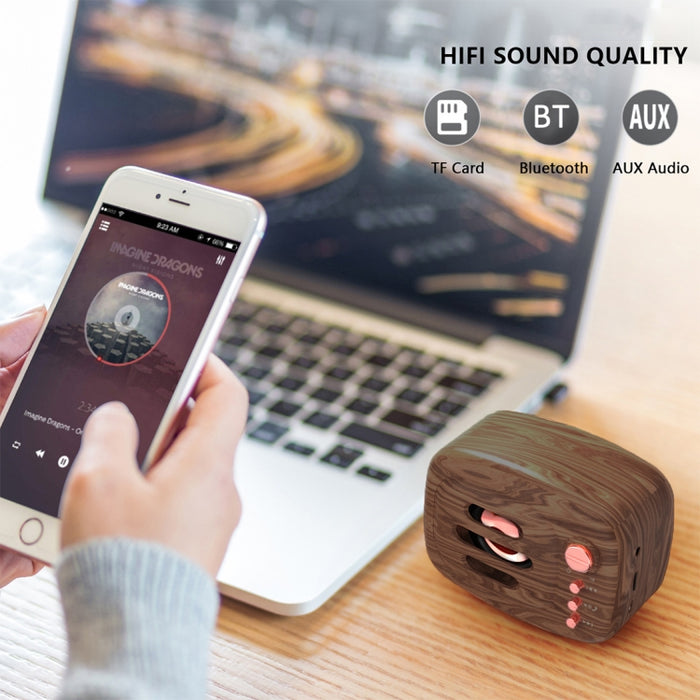 Altavoz Bluetooth inalámbrico B11 Bluetooth 5,0 de estilo Retro, compatible con llamadas manos libres, tarjeta TF de 32GB y conector de Audio de 3,5mm
