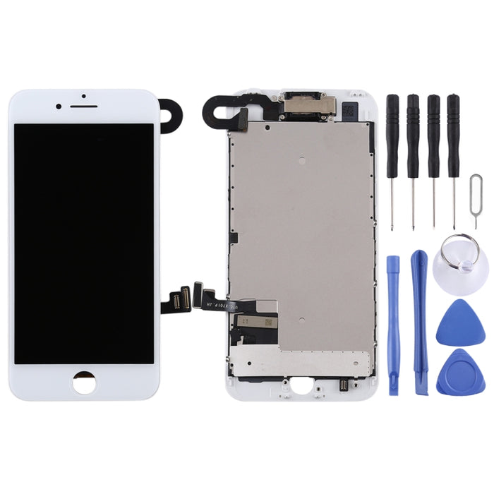 El ensamblaje completo de pantalla LCD y digitalizador incluye cámara frontal para iPhone 7, i7 Black with Camera, i7 White with Camera