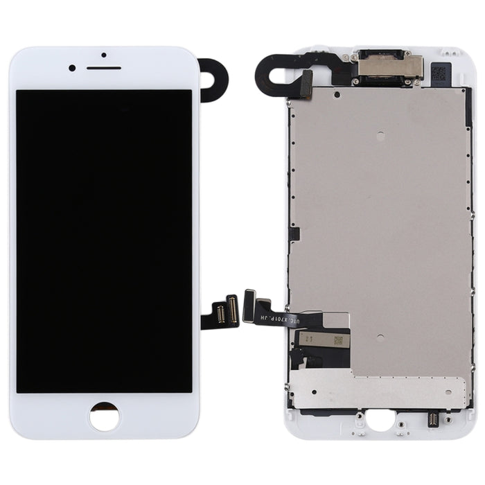 El ensamblaje completo de pantalla LCD y digitalizador incluye cámara frontal para iPhone 7, i7 Black with Camera, i7 White with Camera