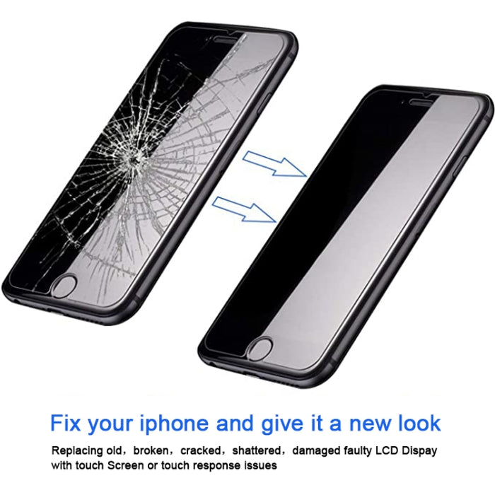 El ensamblaje completo de pantalla LCD y digitalizador incluye cámara frontal para iPhone 7, i7 Black with Camera, i7 White with Camera