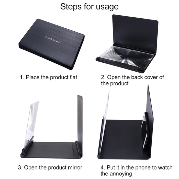 Lupa de pantalla de protección ocular para teléfono móvil ultrafina 9X