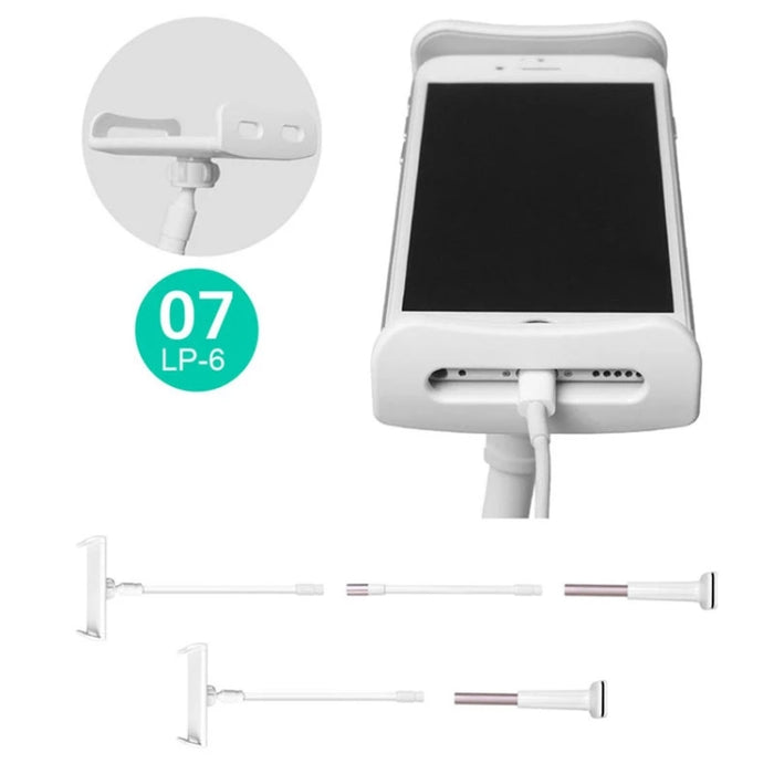 UBN-20 Universal 360 grados giratorio desmontable de tres etapas soporte perezoso teléfono móvil/tableta soporte de escritorio