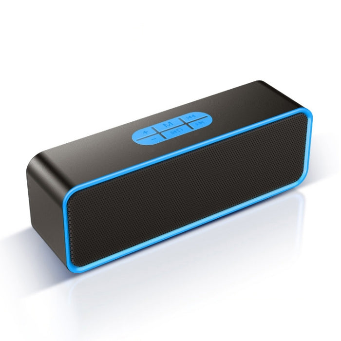 SC211 Altavoz Bluetooth inalámbrico con subwoofer portátil Bluetooth 5.0, compatible con tarjeta TF, disco U y AUX de 3,5 mm