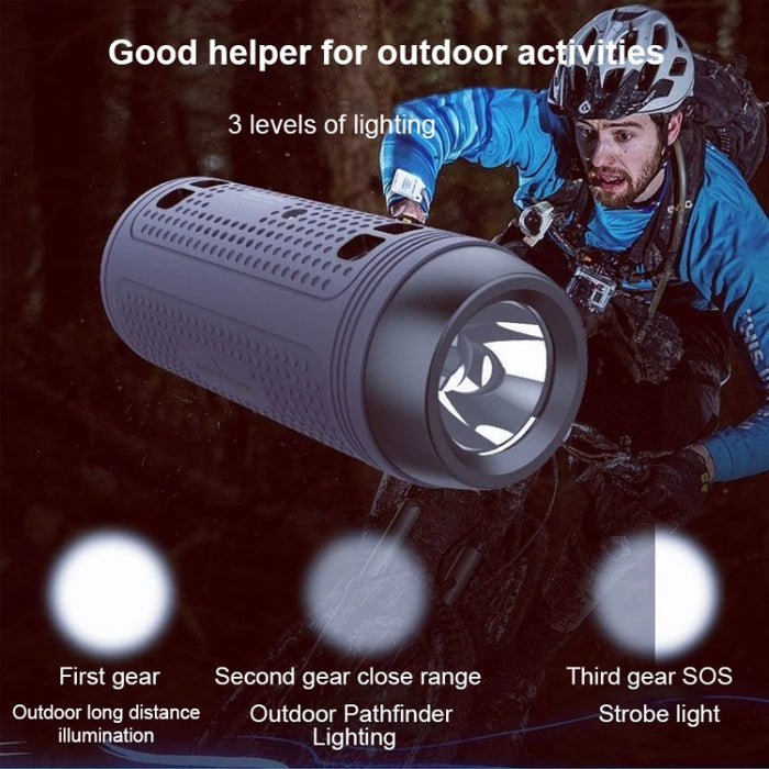 ZEALOT A1 Altavoz Bluetooth inalámbrico de graves multifuncional, micrófono incorporado, compatible con llamadas Bluetooth, tarjeta AUX, TF y luces LED