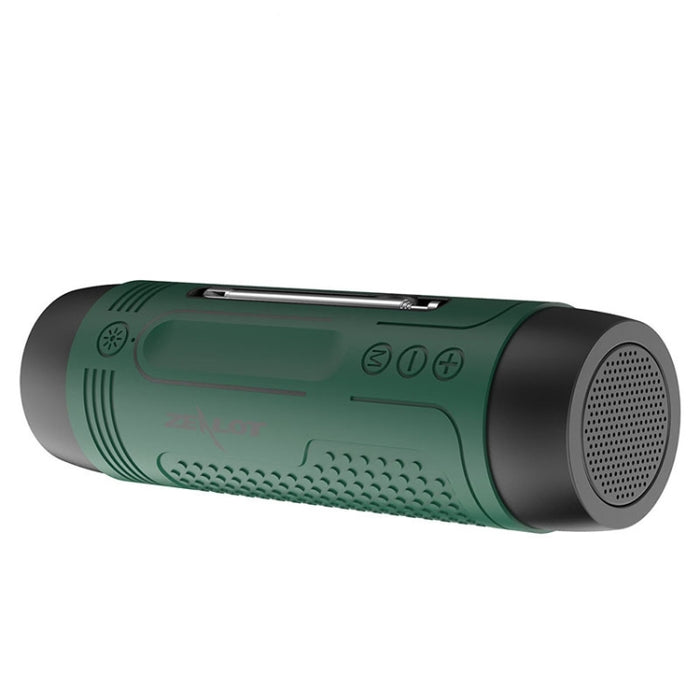 ZEALOT A2 Altavoz Bluetooth inalámbrico de graves multifuncional, micrófono incorporado, compatible con llamadas Bluetooth, tarjeta AUX, TF y luces LED
