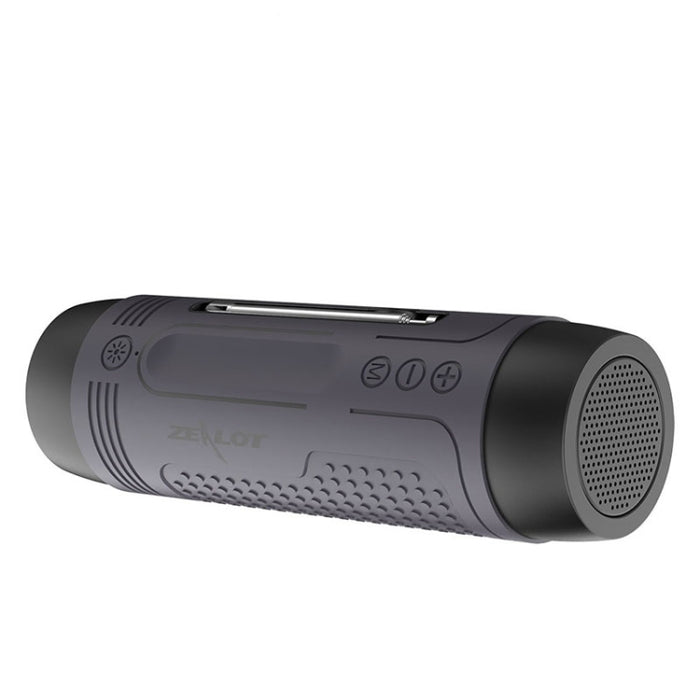 ZEALOT A2 Altavoz Bluetooth inalámbrico de graves multifuncional, micrófono incorporado, compatible con llamadas Bluetooth, tarjeta AUX, TF y luces LED