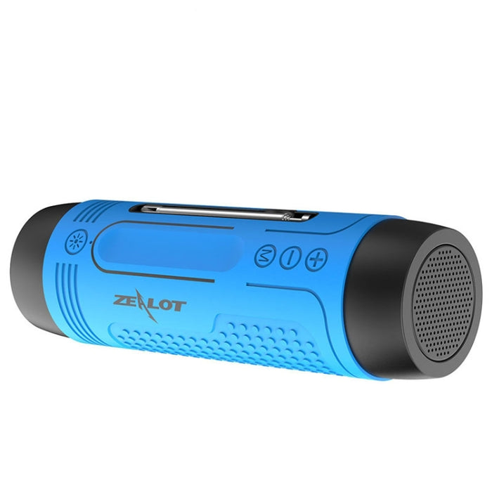 ZEALOT A2 Altavoz Bluetooth inalámbrico de graves multifuncional, micrófono incorporado, compatible con llamadas Bluetooth, tarjeta AUX, TF y luces LED