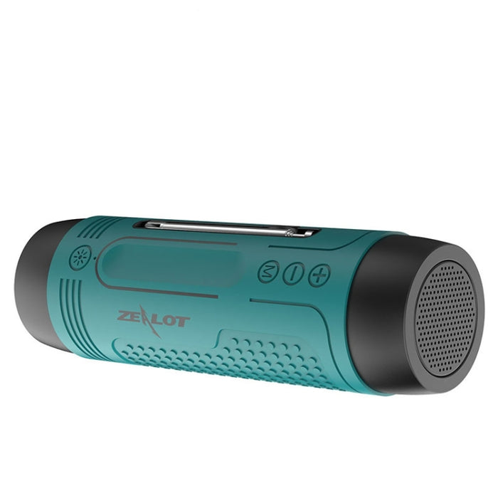 ZEALOT A2 Altavoz Bluetooth inalámbrico de graves multifuncional, micrófono incorporado, compatible con llamadas Bluetooth, tarjeta AUX, TF y luces LED