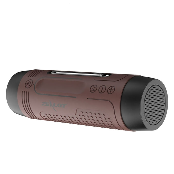 ZEALOT A2 Altavoz Bluetooth inalámbrico de graves multifuncional, micrófono incorporado, compatible con llamadas Bluetooth, tarjeta AUX, TF y luces LED