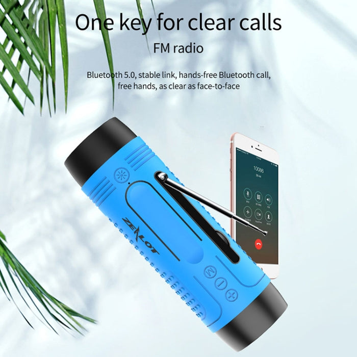 ZEALOT A2 Altavoz Bluetooth inalámbrico de graves multifuncional, micrófono incorporado, compatible con llamadas Bluetooth, tarjeta AUX, TF y luces LED