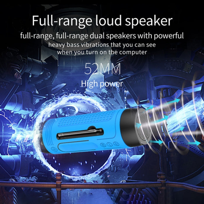 ZEALOT A2 Altavoz Bluetooth inalámbrico de graves multifuncional, micrófono incorporado, compatible con llamadas Bluetooth, tarjeta AUX, TF y luces LED