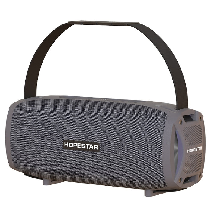 HOPESTAR H24 Pro TWS Altavoz Bluetooth portátil con textura tejida impermeable para exteriores con luz rítmica, compatible con llamadas manos libres, disco U, tarjeta TF y AUX y FM de 3,5 mm