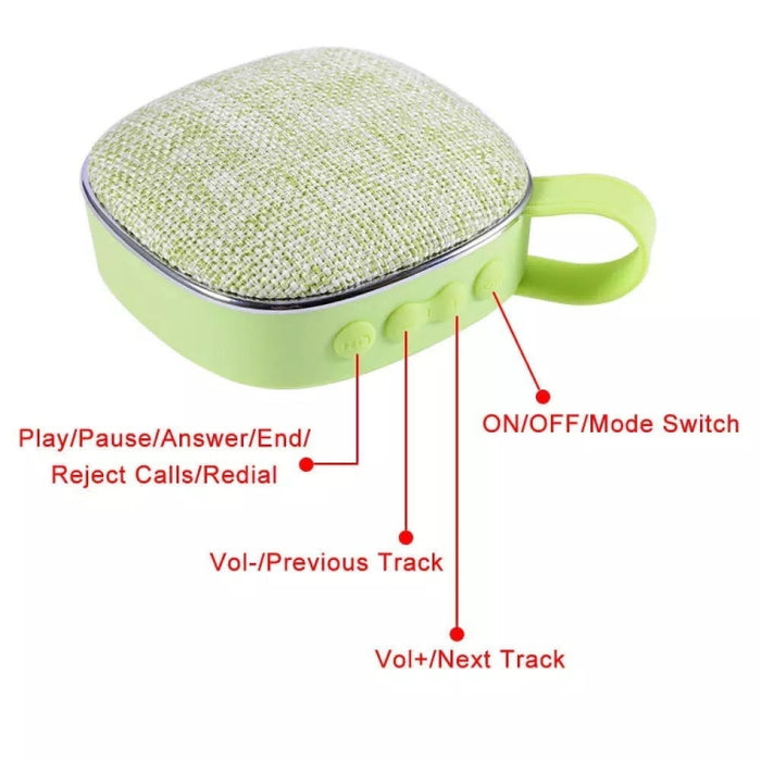 Mini altavoz portátil Bluetooth del cuadrado de la textura del paño X25new, llamada manos libres de la ayuda y tarjeta del TF y AUX.