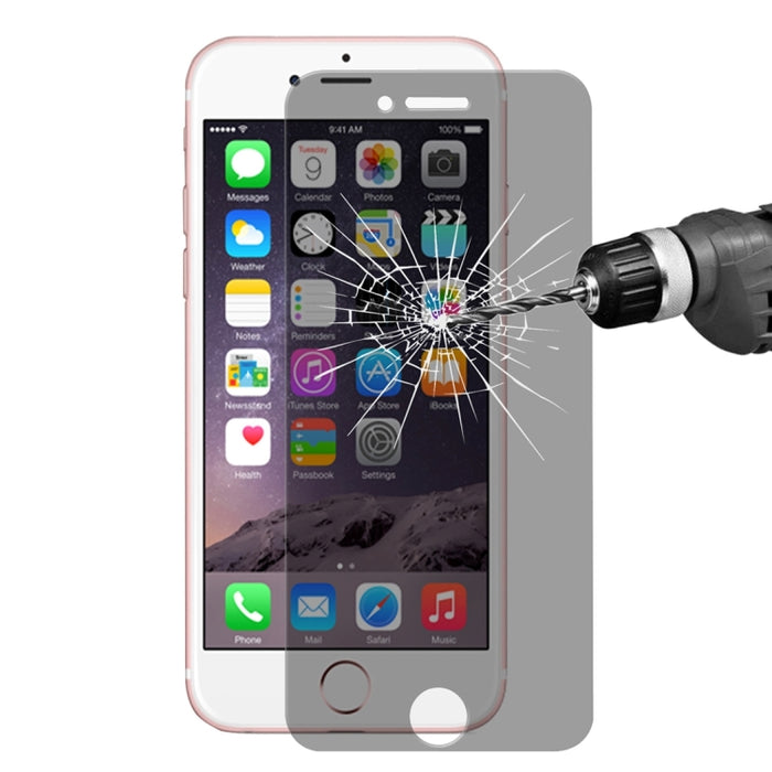 ENKAY para iPhone 8 y iPhone 7 Hat-Prince 0,26 mm 9H + Dureza superficial 2.5D Privacidad Antideslumbrante Película de vidrio templado no completa