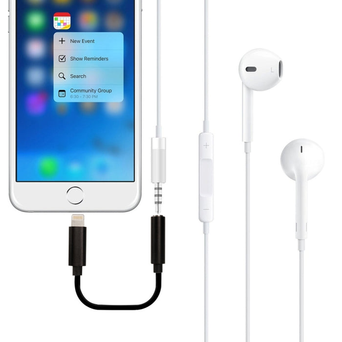 Adaptador de audio de 8 pines a 3,5 mm, longitud: aproximadamente 12 cm, compatible con iOS 13.1 o superior