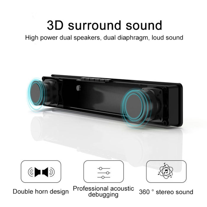 Altavoz Bluetooth multifuncional para ordenador con luz colorida RGB