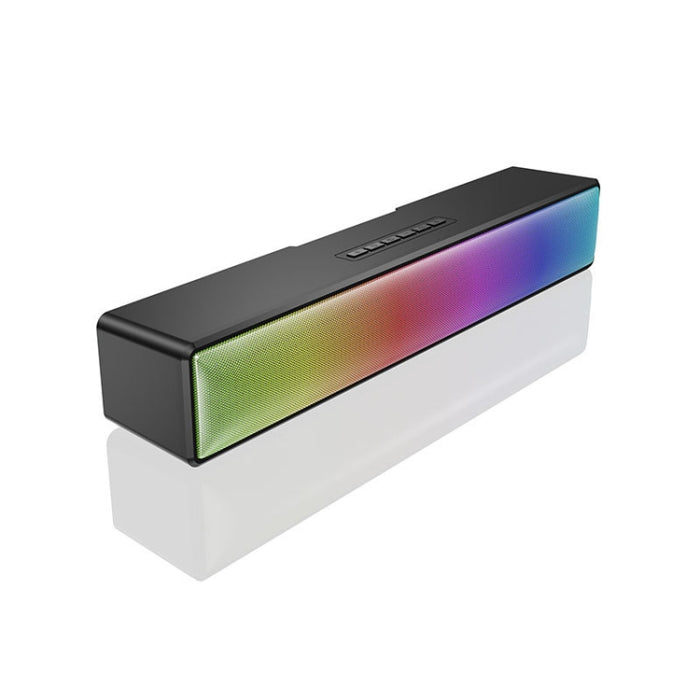 Altavoz Bluetooth multifuncional para ordenador con luz colorida RGB