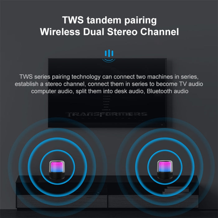 Altavoz Bluetooth de gran volumen con luces coloridas para exteriores JY-06 60W TWS