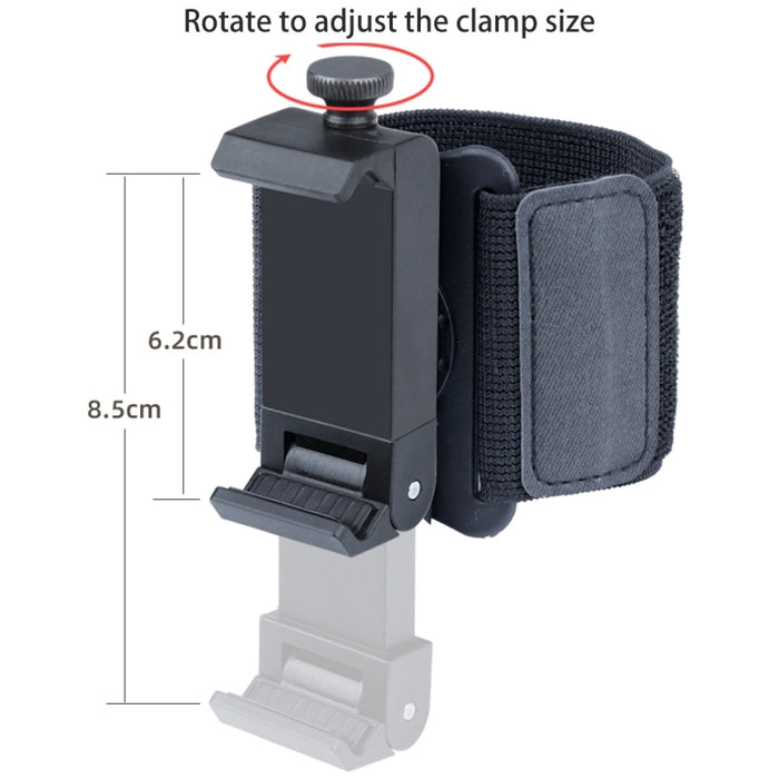 Muñequera elástica Soporte para teléfono manos libres, Longitud de la pulsera: 40 cm