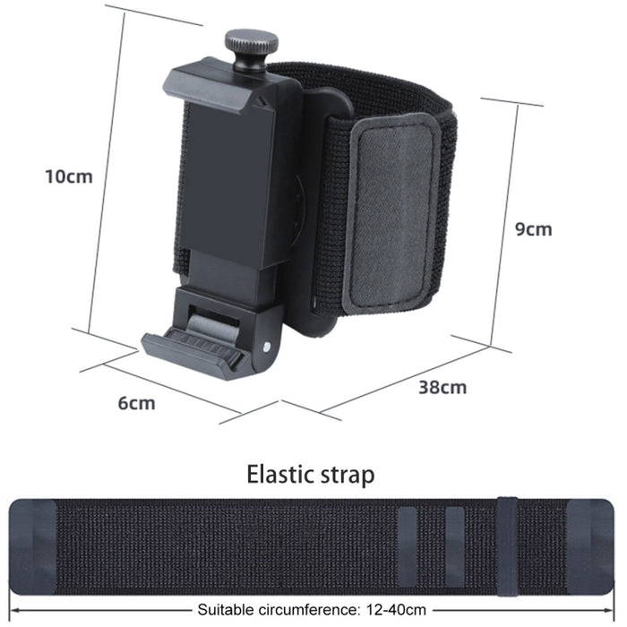 Muñequera elástica Soporte para teléfono manos libres, Longitud de la pulsera: 40 cm