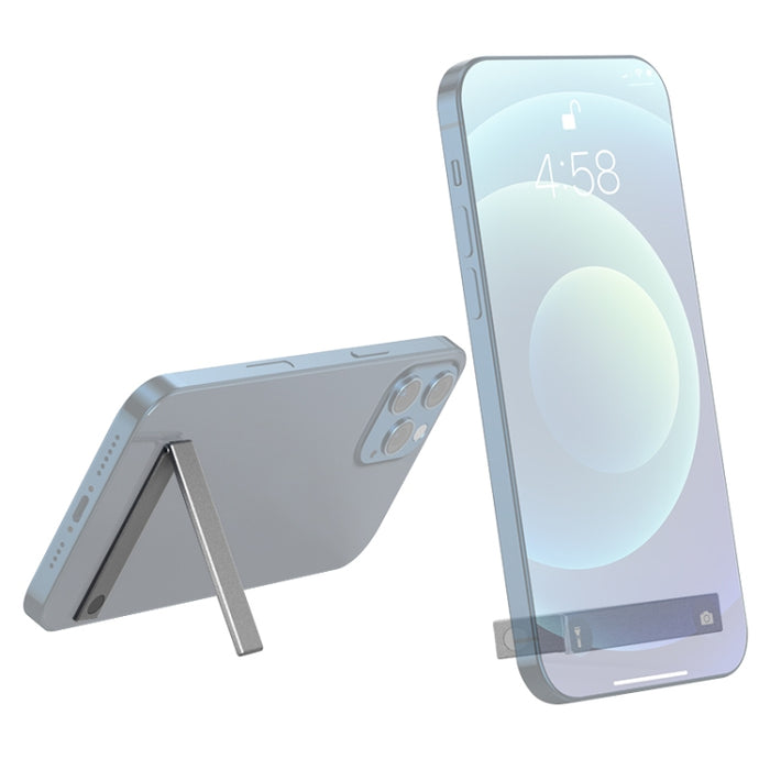 R-JUST SJ07 Soporte para teléfono móvil de aleación de aluminio portátil plegable magnético de forma lineal