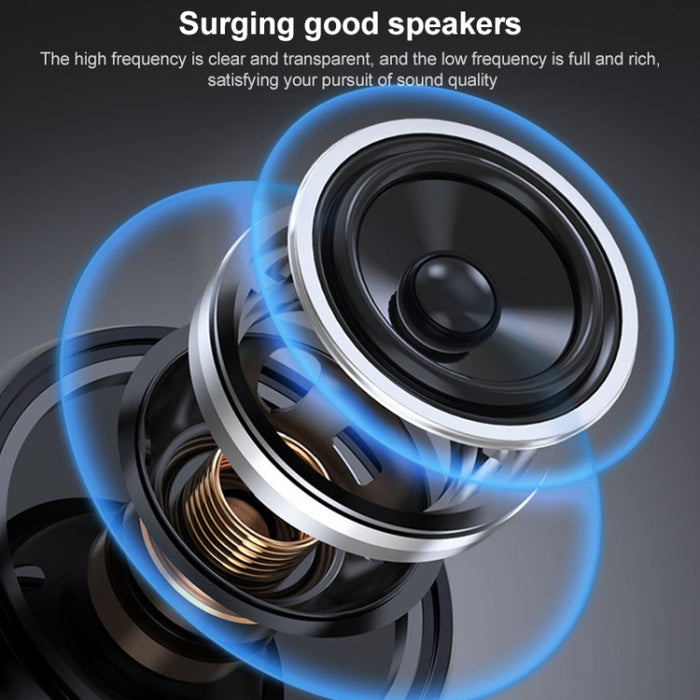 Altavoz estéreo con subwoofer inalámbrico Bluetooth con cuello colgante de tela EBS-908