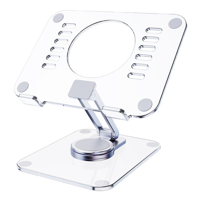 Soporte para tableta de escritorio giratorio de 360 grados acrílico R-JUST T632