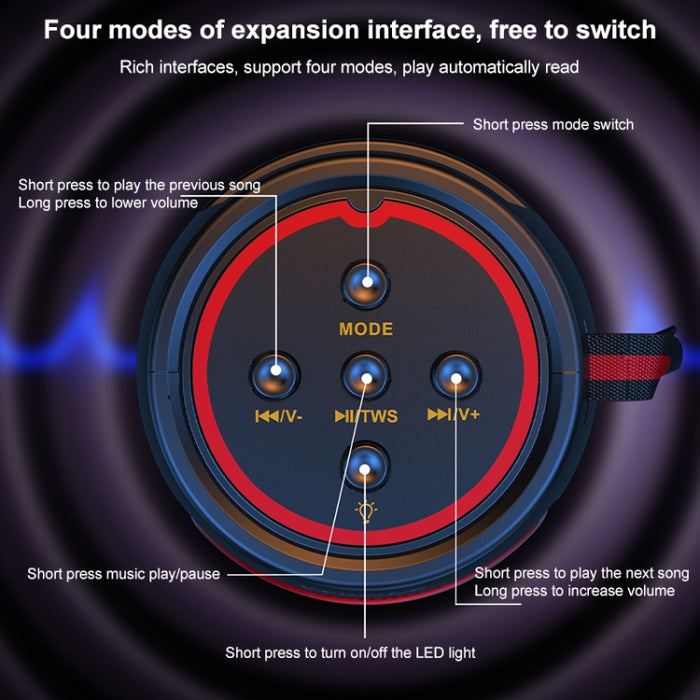 WEKOME D40 5W Sound Pulse Altavoz Bluetooth colorido