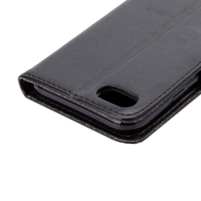 Para iPhone 8 y 7 Funda de cuero con tapa horizontal con flores prensadas con soporte, ranuras para tarjetas y billetera