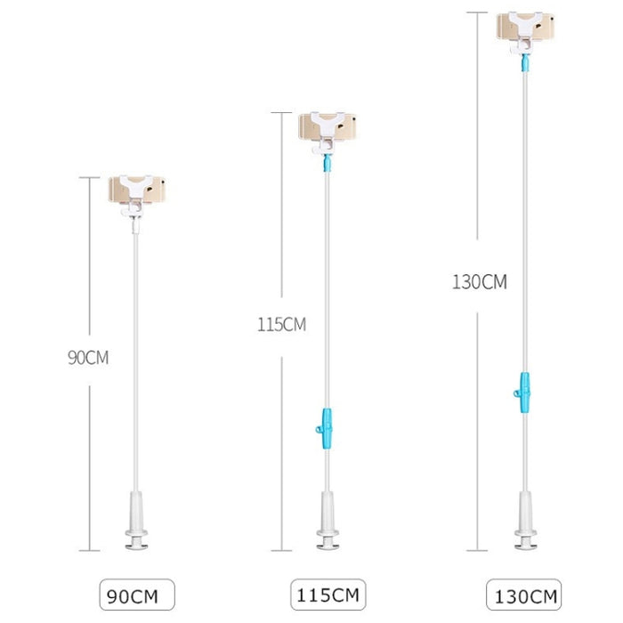 UBN-46 Soporte para teléfono móvil con soporte de noche para escritorio, giratorio y desmontable, versión normal, altura: 90 cm