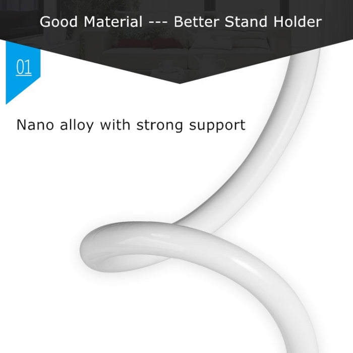 UBN-46 Soporte para teléfono móvil con soporte de noche para escritorio, giratorio y desmontable, versión normal, altura: 90 cm