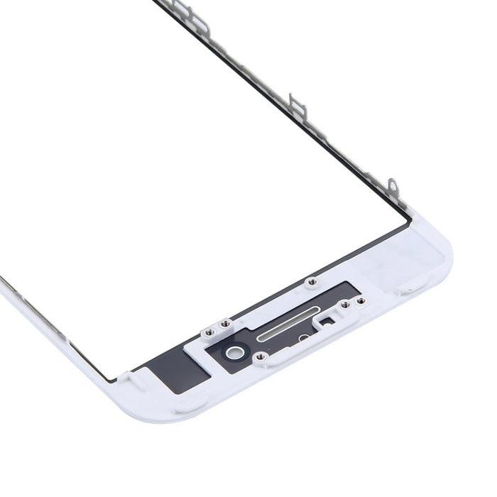 Lente de cristal exterior de pantalla frontal con marco de bisel de pantalla LCD frontal para iPhone 7, For iPhone 7 (Frame)