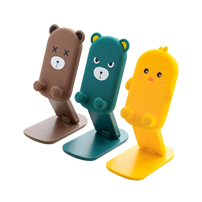 DK-XX-111 Soporte de escritorio plegable para teléfono retráctil con animales de dibujos animados